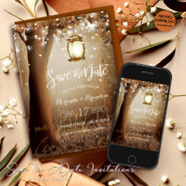 国素朴の結婚式の日付カードの保存 セーブザデート