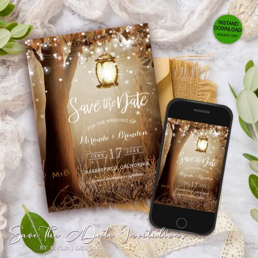 国素朴の結婚式の日付カードの保存 セーブザデート