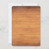 国素朴の結婚式の木造の橋 セーブザデート (裏面)