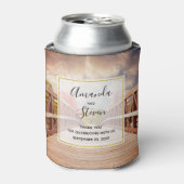 国素朴の結婚式の木造の橋 缶クーラー (缶正面)