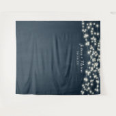 国素朴の結婚式の背景フォトブースライト タペストリー (正面(横))