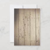 国素朴の結婚式のRSVPカード 出欠カード (裏面)