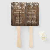 国素朴の結婚式列灯 ハンドファン (正面&裏面)