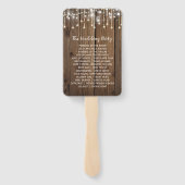 国素朴の結婚式列灯 ハンドファン (裏面)