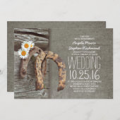 国素朴の結婚式招待状 – 馬蹄類 招待状 (正面/裏面)