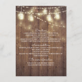 国素朴の結婚式詳細 – 情報 エンクロージャーカード (正面)