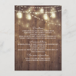 国素朴の結婚式詳細 – 情報 エンクロージャーカード