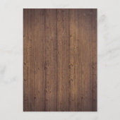 国素朴の結婚式詳細 – 情報 エンクロージャーカード (裏面)