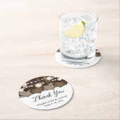 国素朴の結婚式 ラウンドペーパーコースター (インサイチュ)