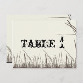 国素朴の草原のテーブル番号 ポストカード (正面/裏面)