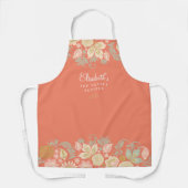 国素朴エレガントフローラ料理人 エプロン (正面)