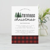 国素朴クリスマスパーティーバッファロープレイドパーティー 招待状 (スタンド正面)