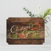 国素朴クリスマス挨拶ホリデーカード シーズンカード (スタンド正面)