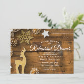 国素朴クリスマス鹿リハーサルディナー 招待状 (スタンド正面)