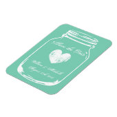 国素朴シックなメイソンjar日付マグネットを保存 マグネット (左側)