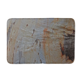 国素朴スタイル茶色の木の樹皮フォト自然 バスマット
