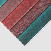 国素朴ティール(緑がかった色)赤褐色の木目のテクスチャ 薄葉紙 (詳細)