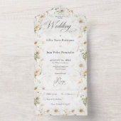 国素朴デイジーフローラNoディナー オールインワン招待状 (内側)