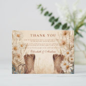 国素朴デイジーブーツ結婚ズ サンキューカード (スタンド正面)