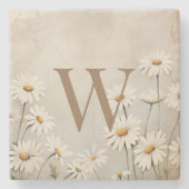国素朴デイジー歓迎 ストーンコースター (正面)