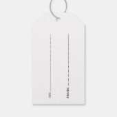 国素朴ハートウッドレースフォト結婚ズ ギフトタグ (裏面)