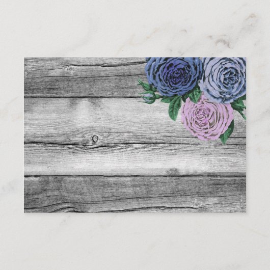 国素朴バラ結婚の指示 エンクロージャーカード (裏面)