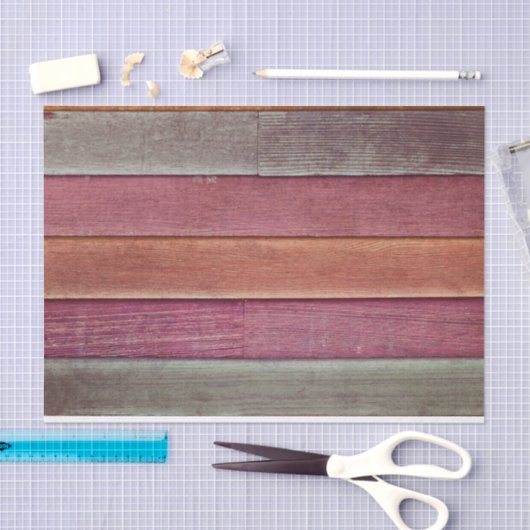 国素朴ピンクのオレンジ色の木目テクスチャ 薄葉紙 (クラフト)