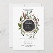 国素朴フローラの結婚婚約パーティ 招待状 (正面)