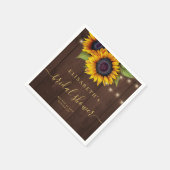 国素朴フローラエレガントブライダルシャワー スタンダードカクテルナプキン (角)