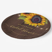 国素朴フローラエレガントブライダルシャワー ペーパープレート (アングル)