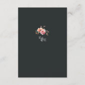 国素朴フローラセージ結婚グリーン詳細 エンクロージャーカード (裏面)