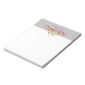 国素朴フローラデイジー水色グレー ノートパッド (回転)