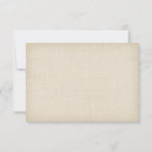 国素朴フローラレースバーラップミールチョイスRSVP 出欠カード (裏面)