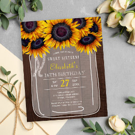 国素朴フローラ予算sweet sixteen招待状
