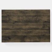 国素朴フローラ紫と金ゴールド結婚ズ ゲストブック (裏面)