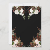 国素朴フローラ結婚婚約パーティ 招待状 (裏面)