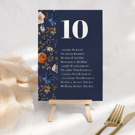 国素朴フローラ結婚式 テーブルナンバー