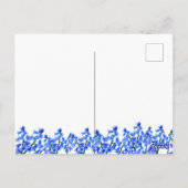 国素朴フローラ〔雄ジカの〕枝角結婚式招待状 ポストカード (裏面)