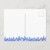 国素朴フローラ〔雄ジカの〕枝角結婚式招待状 ポストカード (裏面)