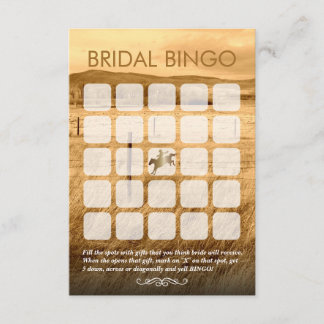 国素朴ブライダルシャワー備後カード 招待状