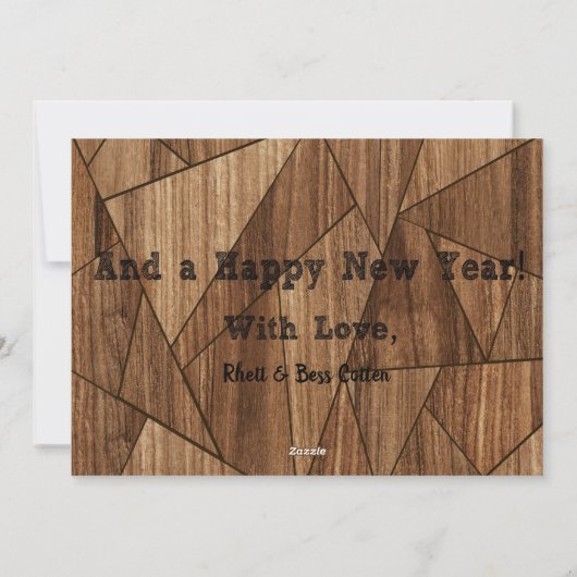 国素朴メリーのクリスマスと新年 シーズンカード (裏面)