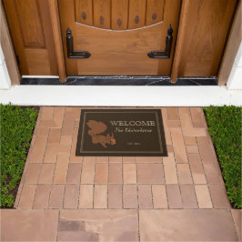 国素朴リスの姓ようこそ ドアマット