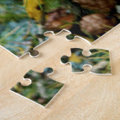 国素朴ヴィンテージウッドランド森林彫刻の木 ジグソーパズル (側面)