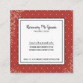 国素朴ヴィンテージバラ名刺 スクエア名刺 (裏面)