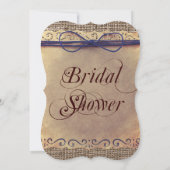 国素朴ヴィンテージブライダルシャワー招待状 招待状 (裏面)