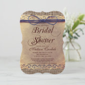 国素朴ヴィンテージブライダルシャワー招待状 招待状 (スタンド正面)
