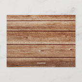 国素朴ヴィンテージレシピカードシャワーインサート インビテーションポストカード (裏面)