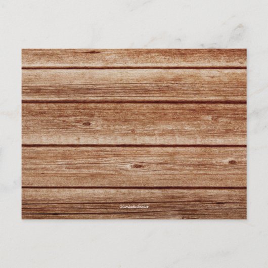 国素朴ヴィンテージレシピカードシャワーインサート インビテーションポストカード (裏面)