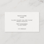 国素朴ヴィンテージ再生木材自然 名刺 (裏面)