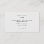 国素朴ヴィンテージ再生木材自然 名刺 (裏面)